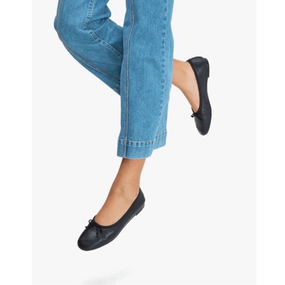 One day only! EUC KATE SPADE NEW YORK Honey Ballet Flats Bows Black Leather 9 - Picture 16 of 16